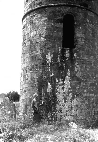 Round tower in Devon countryside