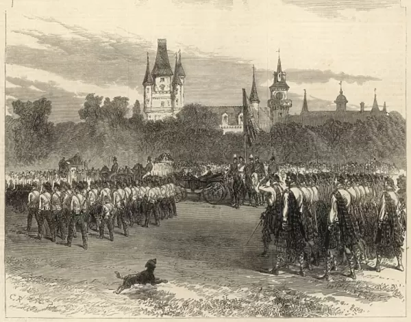 Royal visit to Dunrobin Castle 1866