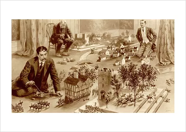 H. G. Wells playing Little Wars