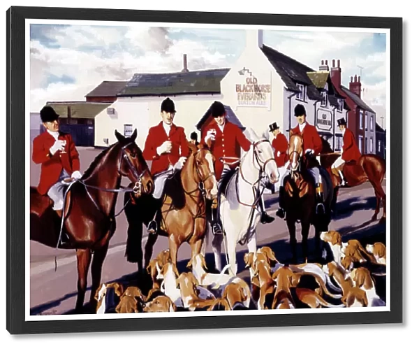 Fox Hunters toast a day on the hunt at their local