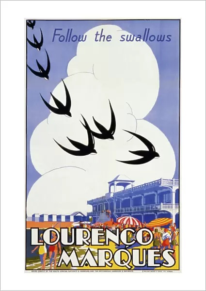 Poster advertising Lourenco Marques, Mozambique