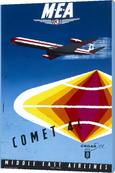 Poster advertising Middle East Airlines