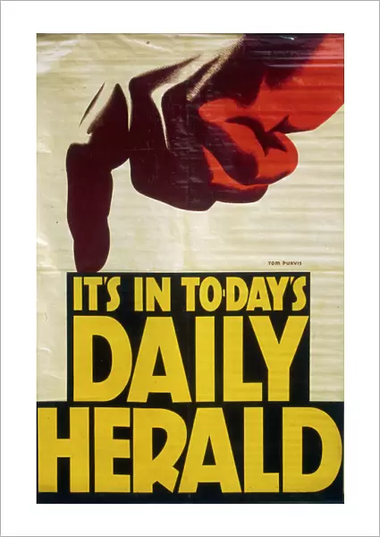 Poster advertising the Daily Herald