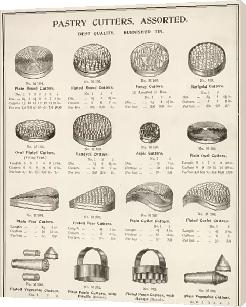 A selection of assorted pastry cutters
