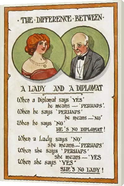 Difference between a Lady and a Diplomat