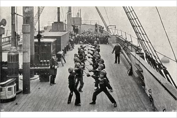 Stick Practice, Training Ship Wellesley, North Shields