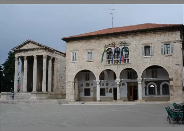 Temple of Augustus and City Hall, Pula, Croatia