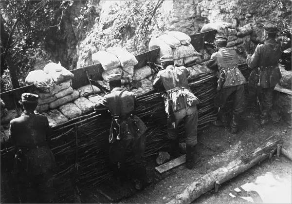 German barricade WWI
