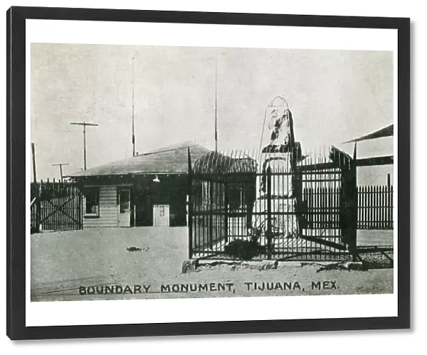 Boundary Monument between USA and Mexico - Tijuana