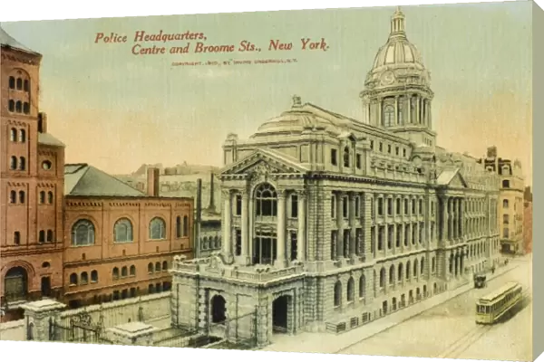 New York. Police Headquarters building, Centre and Bloome Street, New York, America