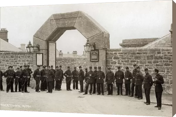 Prison officers, Dartmoor Prison, Princetown, Devon