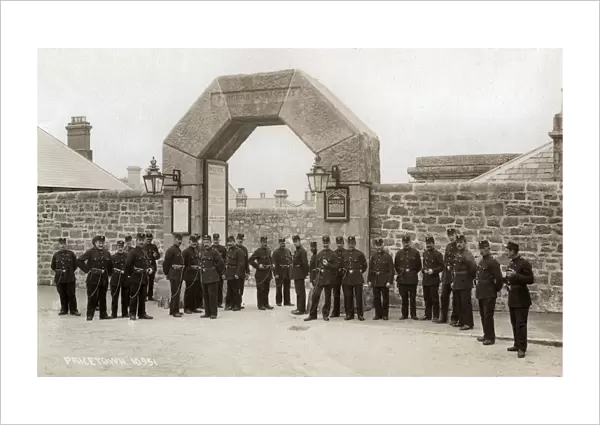 Prison officers, Dartmoor Prison, Princetown, Devon