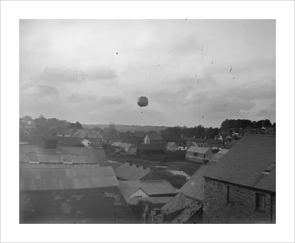 Balloon over Prendergast, Haverfordwest, South Wales