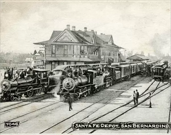 Santa Fe Depot, train station, San Bernardino, California