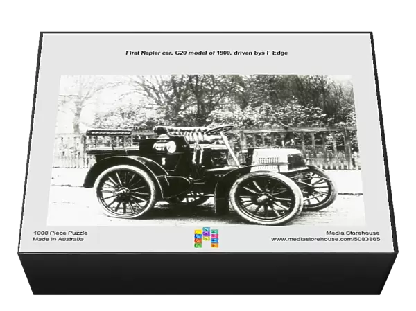 Firat Napier car, G20 model of 1900, driven bys F Edge