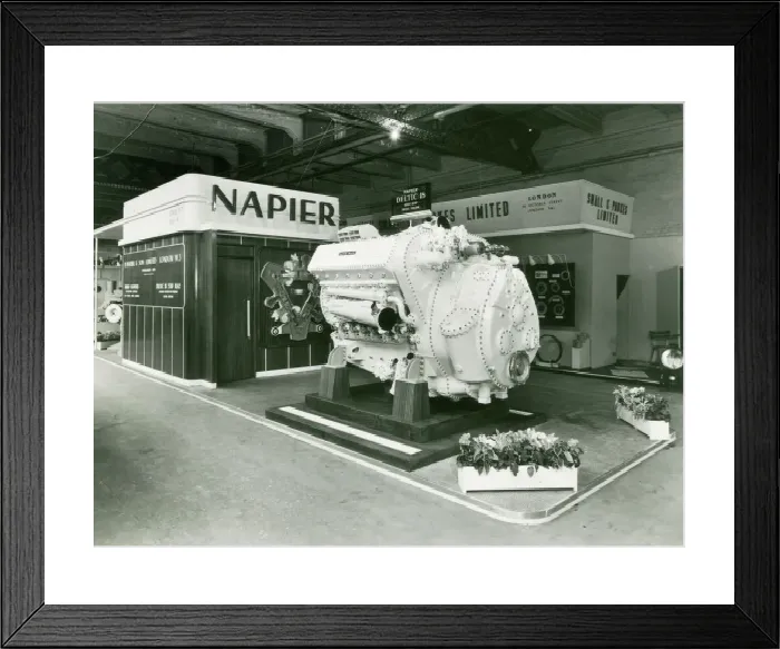 Framed Print : Napier Deltic 18 2500 bhp Diesel Engine Print Framed Print : Napier Deltic 18 2500 bhp Diesel Engine Print