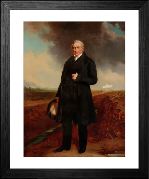 Framed Print : George Stephenson Print (1781-1848) - Engineer Framed Print : George Stephenson Print (1781-1848) - Engineer