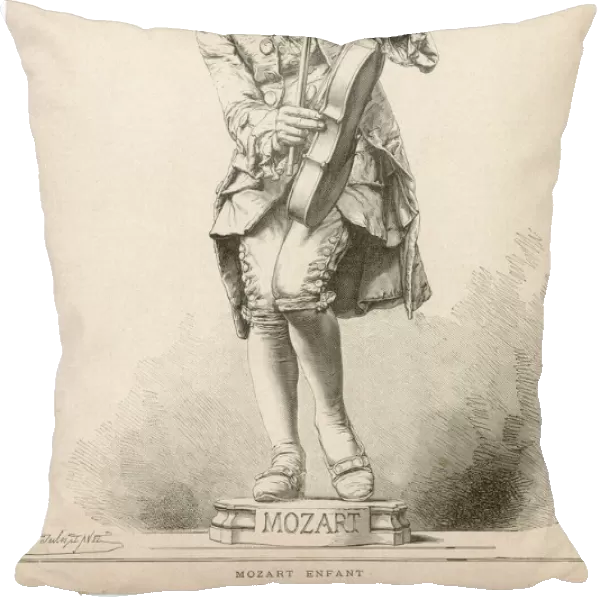 Wolfgang Amadeus Mozart, statue as a boy