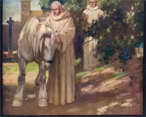 Saint Columba with his horse
