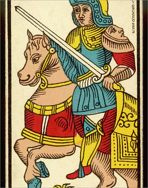 Tarot Card - Cavalier d Epee (Knight of Swords)