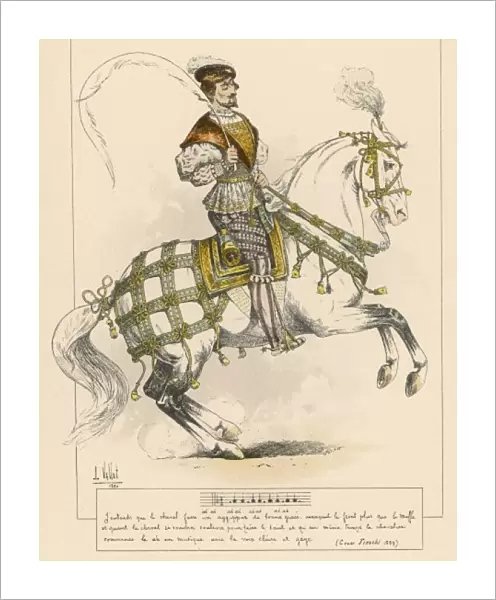 Cesar Fieschi on Horse