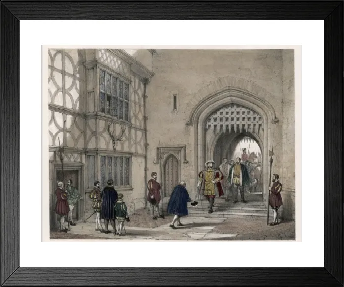 Framed Print : Print of King Henry VIII at Hever Castle Framed Print : Print of King Henry VIII at Hever Castle