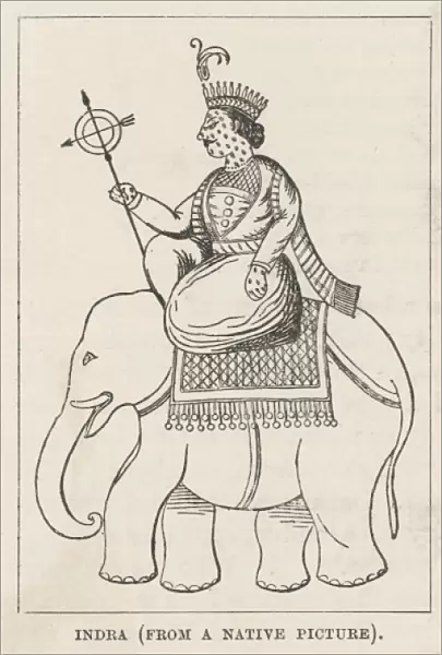 Hindu God Indra  /  Elephant