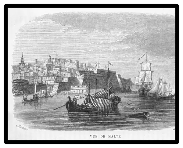 Malta  /  Valletta 1845