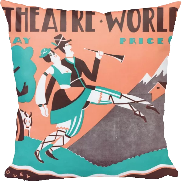 Art deco cover for Theatre World, May 1927