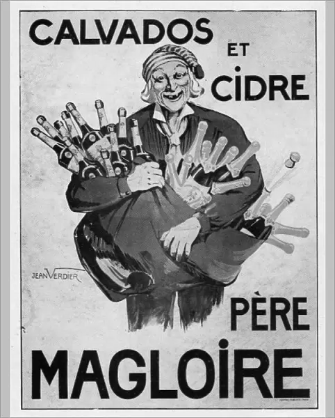 Advert for Calvados and Cider from Pere Magloire, 1931, Pari