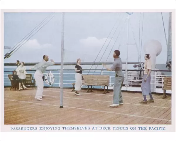 Deck Tennis on Ship