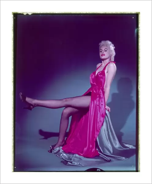 Pin-Up in Red Satin