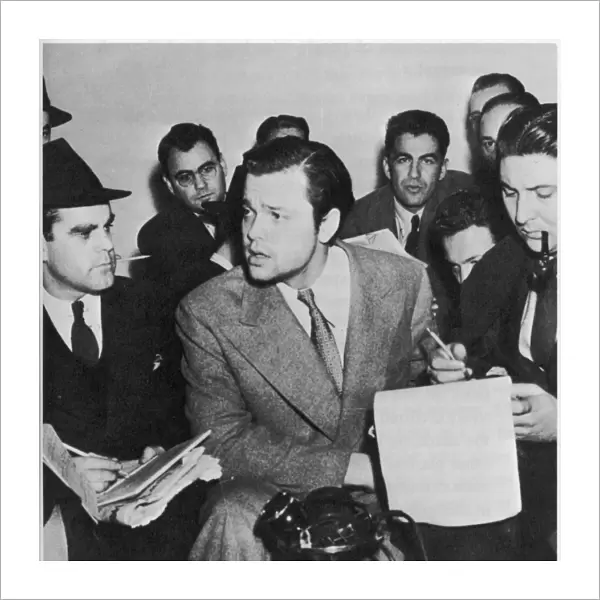 Welles and Newsmen 1938
