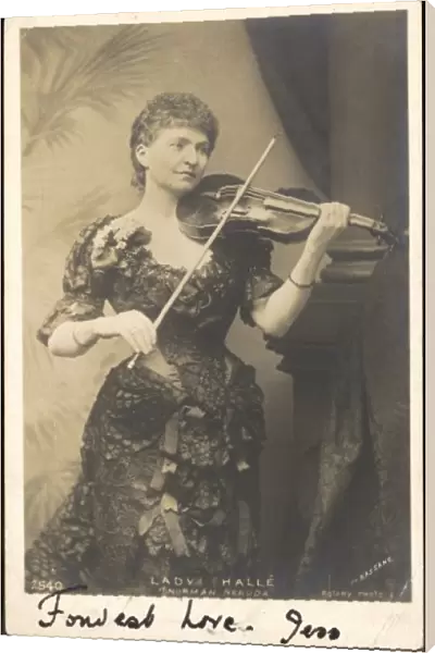 Lady Halle Plays Violin