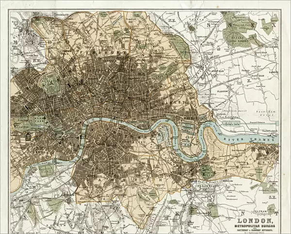 MAP  /  LONDON 1878