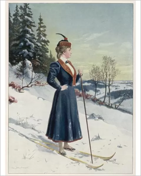 Lady Skier 1899