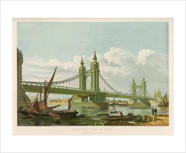 Chelsea Bridge 1858