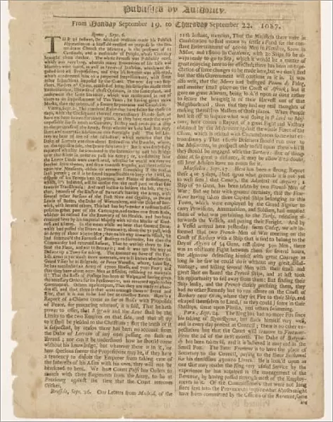 The London Gazette 1687