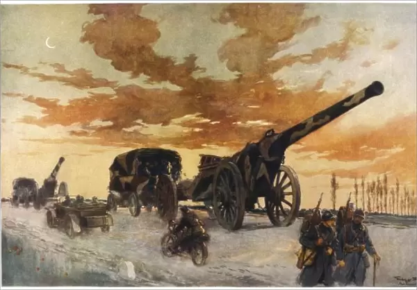 French Artillery Moving