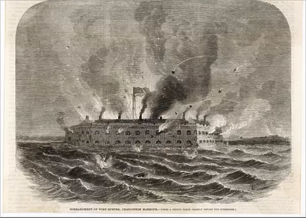 Fort Sumter Bombarded