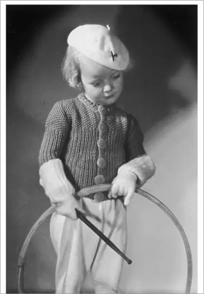 Girl with Gloves & Hoop