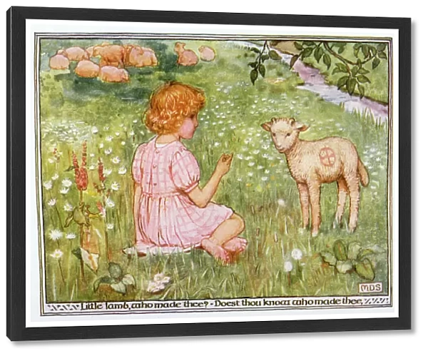 Girl and Lamb 1912