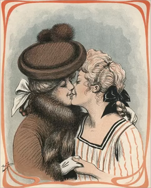 Two Women Kiss