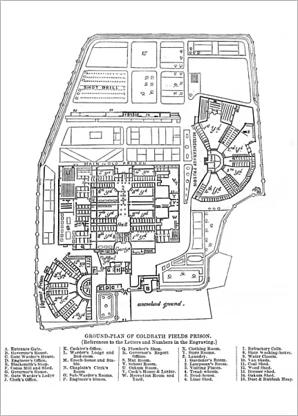 Ground plan of Coldbath Fields Prison