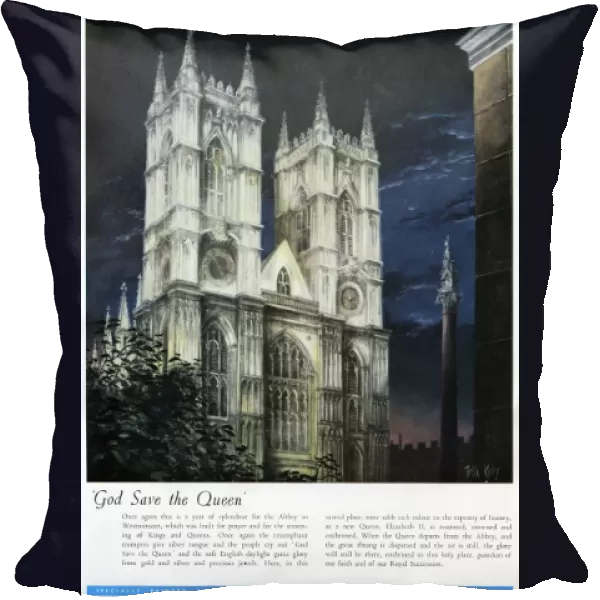 Westminster Abbey  /  Dunlop advertisement, 1953