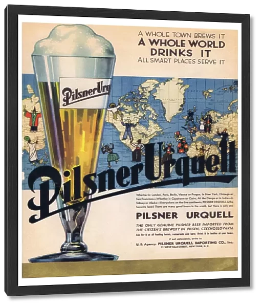Advert for Pilsner Urquell
