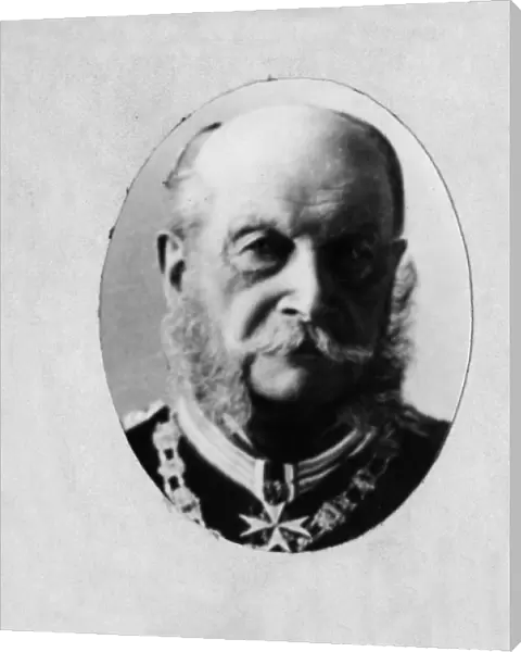 Kaiser Wilhelm I, German Emperor, in uniform in old age