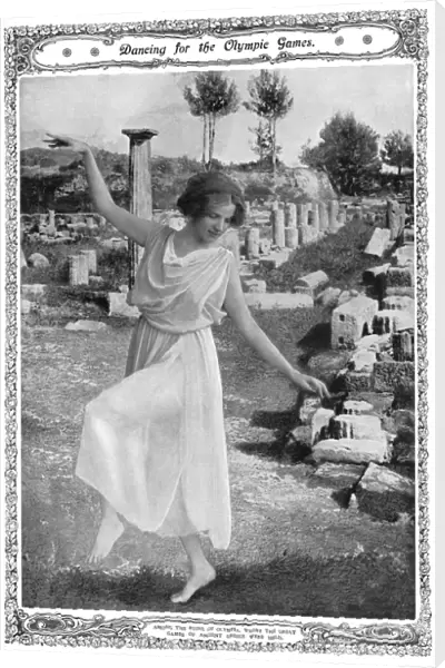 Miss Maud Allan in the ruins of Olympia