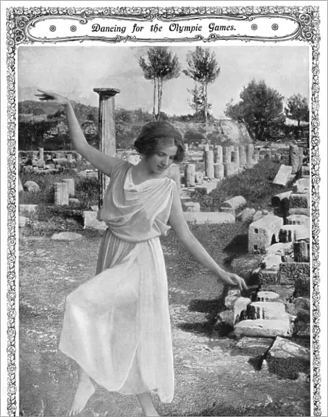 Miss Maud Allan in the ruins of Olympia