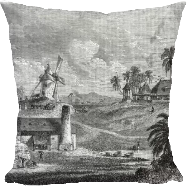 Sugar mill, Guadaloupe, 1850s